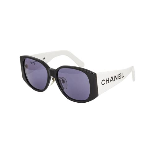 black and white chanel glasses